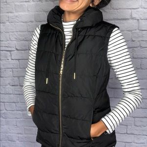 Calvin Klein Black Zip-Up Puffer Vest Size XS